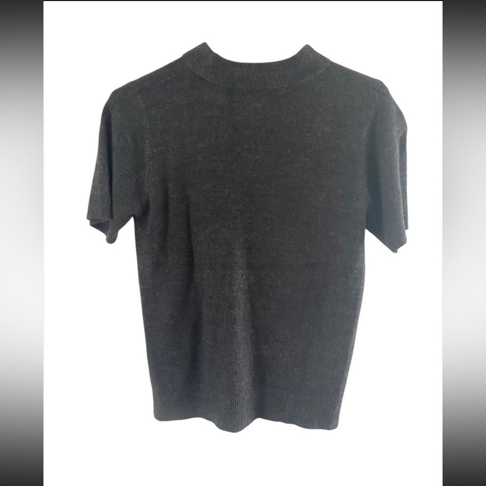 Sag Harbor Black Short Sleeve Tee Classic Crew Neck